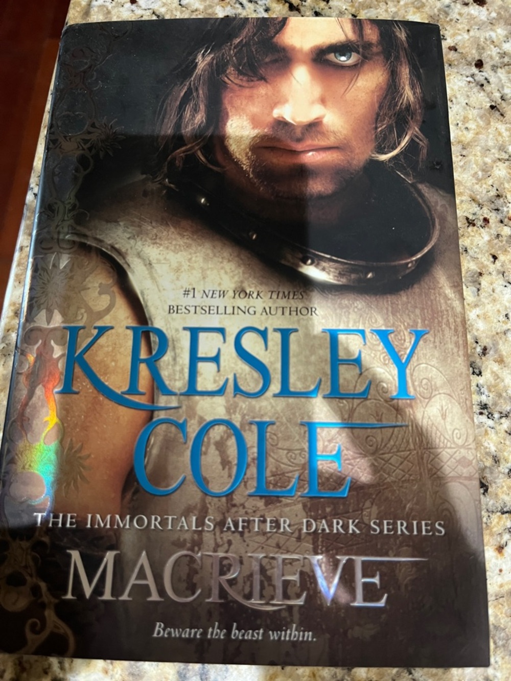 Kresley Cole - Full Moon, Wicked Wolf (Black with Teal Text)